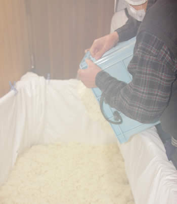 床に引き込む、白味噌（西京味噌）の作り方、手順